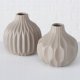 Boltze Ceramiczny wazon z tłoczonym wzorem ESKO, Ø 11 cm 2