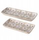 Patery ceramiczne w kwiaty, 13 - 15 cm, CANEA 1