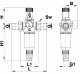 Herz filtr do wody zimnej z reduktorem ciśnienia DN 25 2301103 2