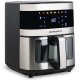 Frytkownica beztłuszczowa Air fryer Berdsen BD-656 srebrna 1