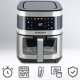 Frytkownica beztłuszczowa Air fryer Berdsen BD-656 srebrna 7