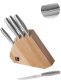 SENSE - 5 pc knife block - wood 1