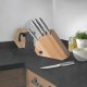 SENSE - 5 pc knife block - wood 3