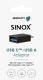 Sinox USB C - USB A adapter. Sort 3