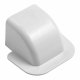 T80-H vægflange - 80x60 mm, Hvid RAL 9010 1