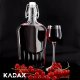 KADAX Butelki Szklane Do Nalewki Soku + Korek 0,5L 3szt 7