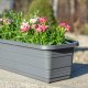 KADAX Skrzynka Balkonowa Doniczka Donica 60cm Antracyt Skrzynia Na Kwiaty 10