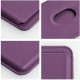 Portfel magnetyczny na karty LEATHER MAG WALLET kompatybilny z MagSafe ciemny fioletowy 4