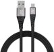 Kabel USB A do Micro USB Blue Star 2A z oplotem 1,2 m TFK-DC-003 czarny 1