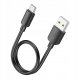 HOCO kabel USB A do Typ C PD 2,4A 27W X96 0,25 m czarny 1