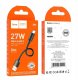 HOCO kabel USB A do Typ C PD 2,4A 27W X96 0,25 m czarny 5