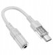HOCO adapter AUX Typ C do Jack 3,5 mm LS37 0,15 m transparentny szary 1