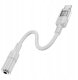 HOCO adapter AUX Typ C do Jack 3,5 mm LS37 0,15 m transparentny szary 5