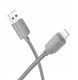 Kabel USB Hoco USB-A - Lightning 1 m Szary 2
