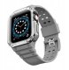 Pasek z etui ochronnym Protect Strap Band do Apple Watch 38 / 40 / 41 mm opaska obudowa pancerna - szary, srebrny 2