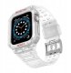 Pasek z etui ochronnym Protect Strap Band do Apple Watch 38 / 40 / 41 mm opaska obudowa pancerna - przezroczysty 2