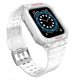 Pasek z etui ochronnym Protect Strap Band do Apple Watch 38 / 40 / 41 mm opaska obudowa pancerna - przezroczysty 3
