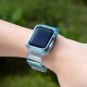 Silikonowa opaska pasek bransoleta bransoletka etui Strap Light Set do zegarka Apple Watch 40 mm - niebieska 2