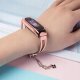 Metalowa bransoleta do Xiaomi Mi Band 3 / 4 / 5 / 6 opaska pasek - różowa 1