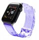 Pasek silikonowy bransoleta bransoletka Strap Light do zegarka Apple Watch 42 / 44 mm - fioletowy 1