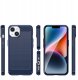 Carbon Case etui iPhone 14 elastyczny żelowy pokrowiec na tył plecki niebieski 2
