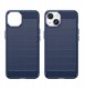 Carbon Case etui iPhone 14 elastyczny żelowy pokrowiec na tył plecki niebieski 3