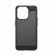 Elastyczne etui wzór karbon do iPhone 15 Pro Carbon Case - czarne 2