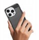 Elastyczne etui wzór karbon do iPhone 15 Pro Carbon Case - czarne 4