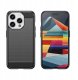 Elastyczne etui wzór karbon do iPhone 15 Pro Carbon Case - czarne 5