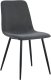 Krzesło do salonu i jadalni NOVA welurowe tapicerowane, ciemnoszare 1