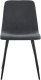 Krzesło do salonu i jadalni NOVA welurowe tapicerowane, ciemnoszare 4