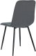 Krzesło do salonu i jadalni NOVA welurowe tapicerowane, ciemnoszare 5