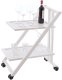 Songmics Wózek serwisowy ARREDAMENTI SIMPATY  Biały, 64x45 cm, idealny do kuchni i salonu 2
