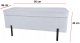 PUFA z pojemnikiem LUZZI GREY VELVET 95 1