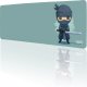PODKŁADKA POD MYSZ MYSZKĘ Chibi Ninja 80x30 TILT Antypoślizgowa Na biurko 1