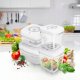 ZESTAW POJEMNIKÓW HERMETYCZNYCH CLEVER KITCHEN BIAŁE 6