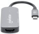 MANHATTAN USB-C 3-in-1 Konverter mit Power Delivery USB 3.2 Typ-C-Stecker auf HDMI 4K30Hz USB-A 5Gbit/s und USB-C PD 100W Alu Grau 2