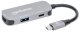MANHATTAN USB-C 3-in-1 Konverter mit Power Delivery USB 3.2 Typ-C-Stecker auf HDMI 4K30Hz USB-A 5Gbit/s und USB-C PD 100W Alu Grau 4
