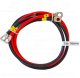 2x 100cm czerwony i czarny kabel łączeniowy akumulatora 16mm M8 M8 2