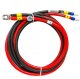 2x 300cm czerwony i czarny kabel łączeniowy akumulatora inwertera 16mm 1