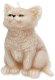 Świeca Figurka ANIMALS KOT 10x15cmbeżowa parafinowa 2