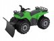 PLASTO Quad z pługiem i przyczepką 52 cm zielony PLA1601 1
