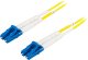 Deltaco DELTACO Kabel sieciowy - LC pojedynczy (hane) till LC pojedynczy (hane) - 7 m - światłowodowy - 9 / 125 mikrometer - OS1 - żółty 1