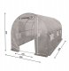 Tunel Foliowy Szklarnia siatka 2x4,5m szary rurki 25mm 9m2 2