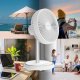 Wentylator Stojący USB LiftGo Bezprzewodowy 15h Regulacja 34-75cm Oscylacja 1