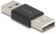 DeLOCK Adapter Gender Changer USB 2.0 Type-A male to male metal, USB Type-A, USB Type-A, Black 1