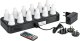 LED lys, Duni, 7cm, Ø4cm, varm hvid, 13 timer, sæt a 12 stk. 1