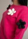 Beauty Women - Sweter różowy w kwiaty - S/M 3