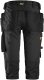 Snickers piratbuks str. 56 - Sort, slim fit design, stretch m/hylsterlommer - 6142 1