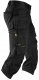 Snickers piratbuks str. 56 - Sort, slim fit design, stretch m/hylsterlommer - 6142 3